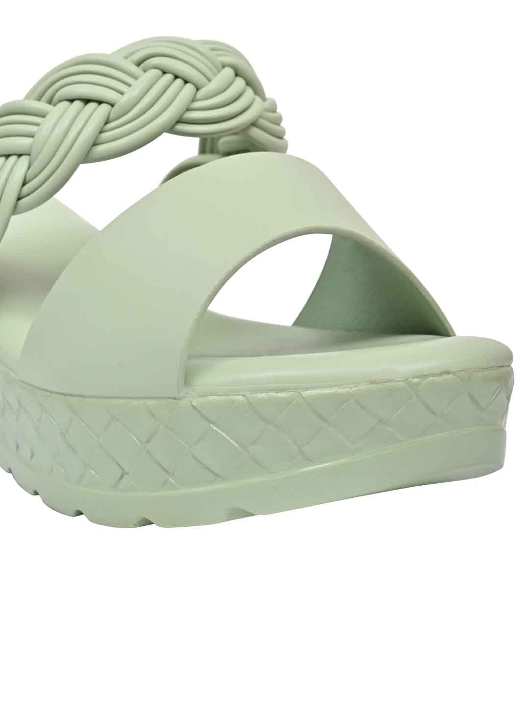 Footwear, Women Footwear, Sea Green Wedges