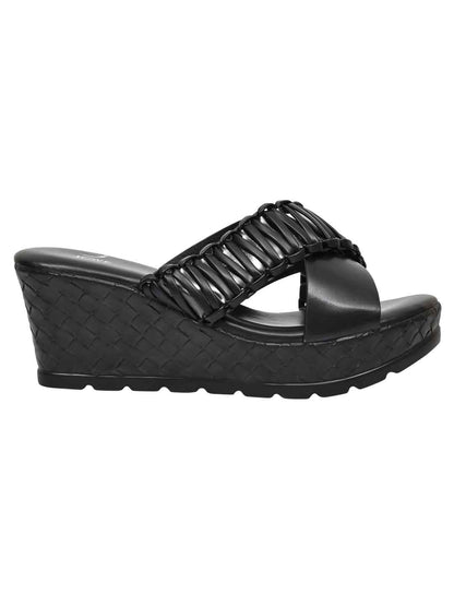 Footwear, Women Footwear, Black Wedges