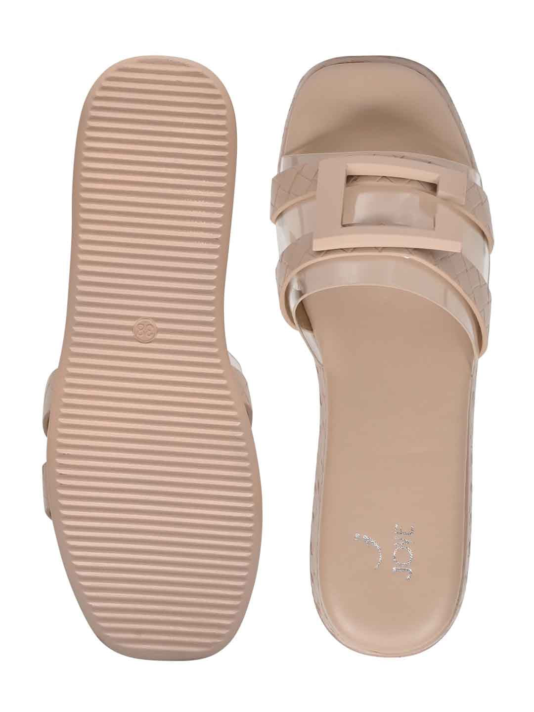 Footwear, Women Footwear, Beige Sandals