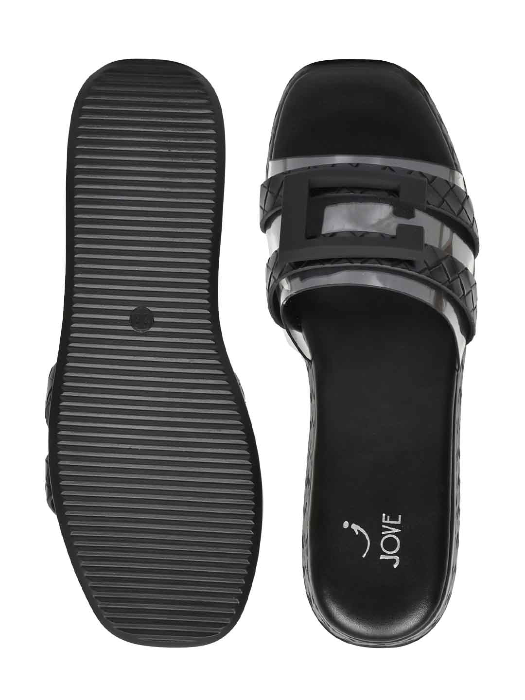 Footwear, Women Footwear, Black Sandals