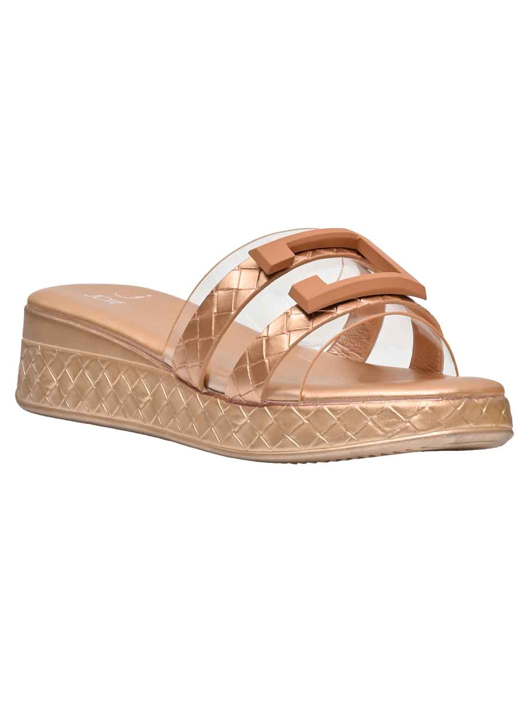 Footwear, Women Footwear, Rose Gold Sandals