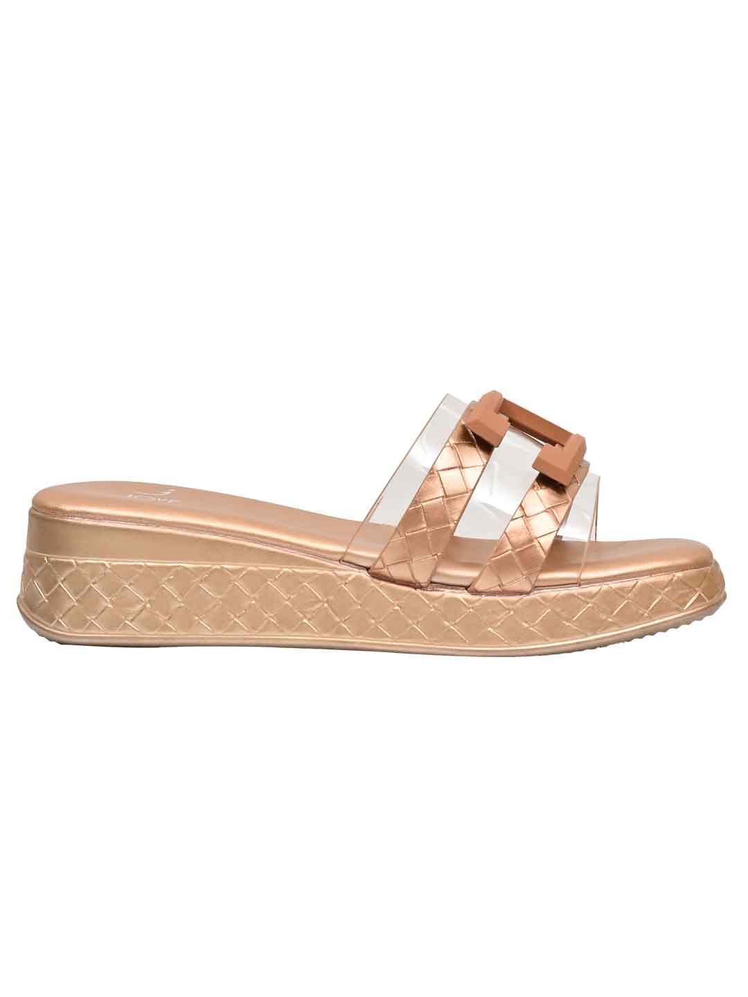 Footwear, Women Footwear, Rose Gold Sandals