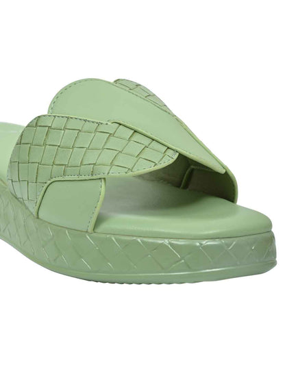 Footwear, Women Footwear, Sea Green Sandals