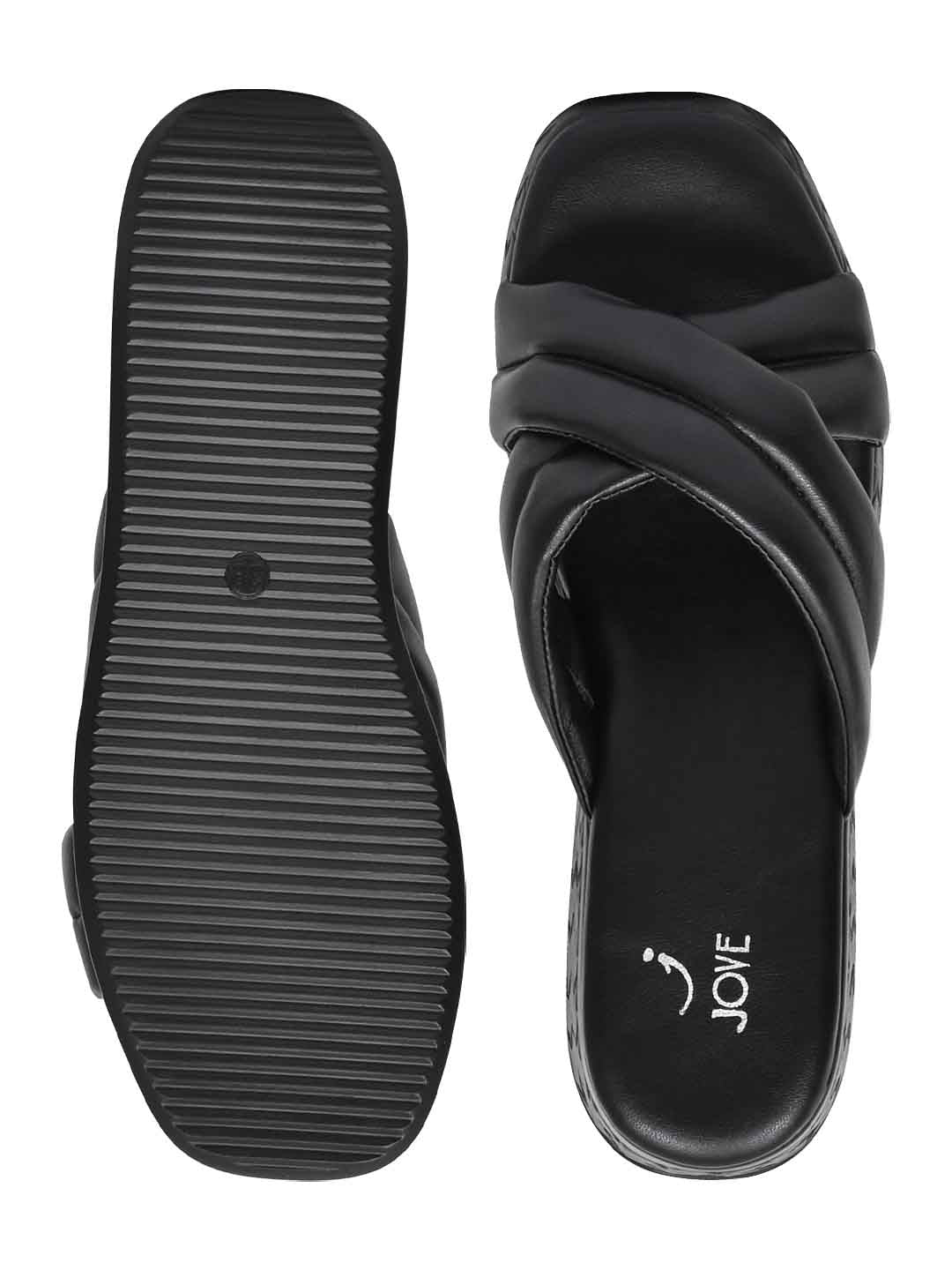 Footwear, Women Footwear, Black Sandals