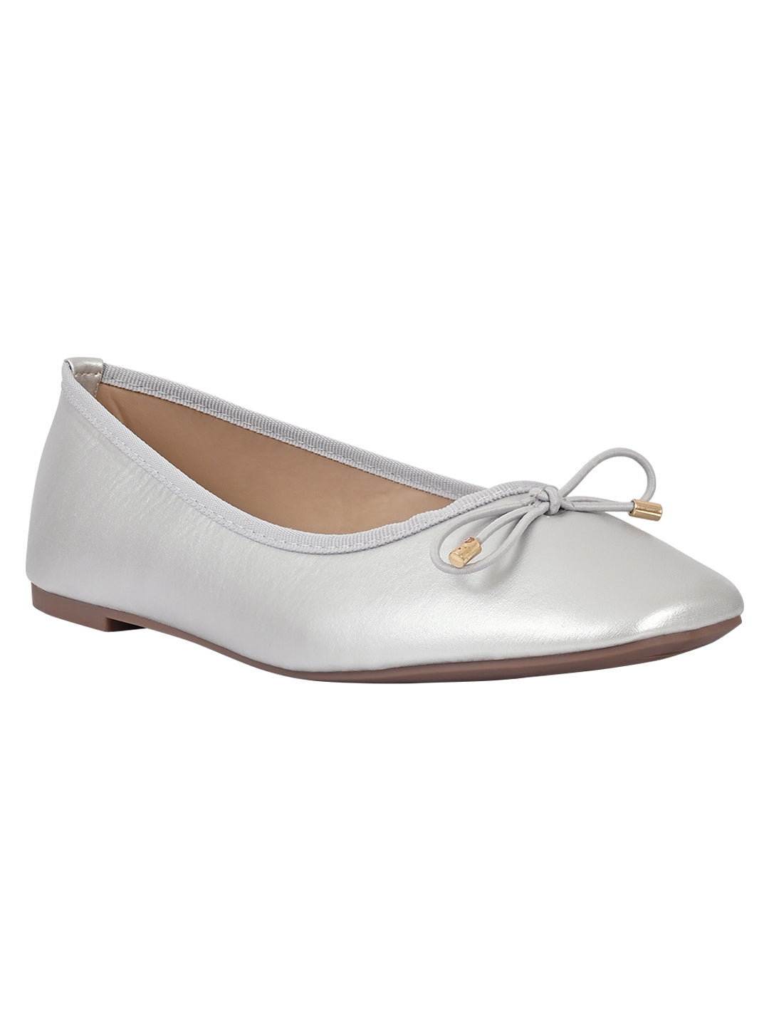 Footwear, Women Footwear, Silver Ballerinas