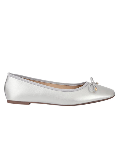 Footwear, Women Footwear, Silver Ballerinas