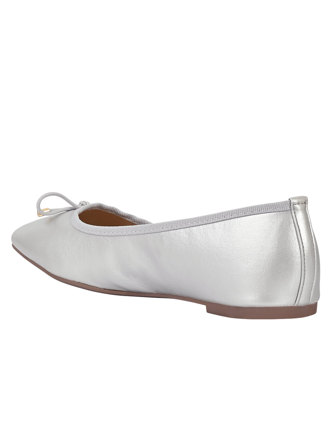 Footwear, Women Footwear, Silver Ballerinas