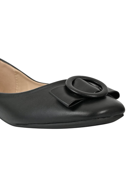 Footwear, Women Footwear, Black Ballerinas