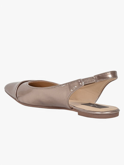 Footwear, Women Footwear, Rose Gold Ballerinas