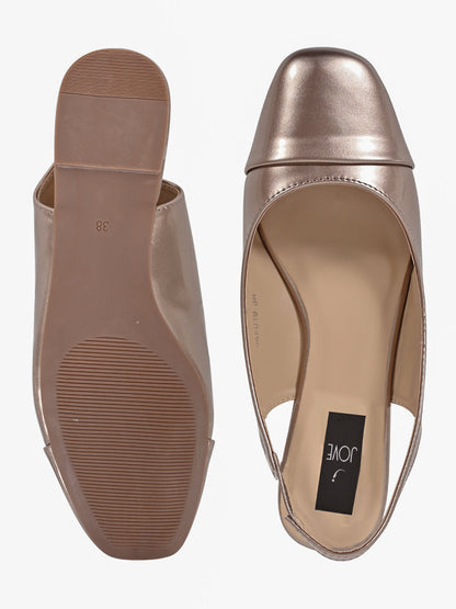 Footwear, Women Footwear, Rose Gold Ballerinas