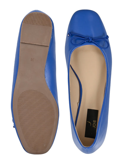 Footwear, Women Footwear, Blue Ballerinas