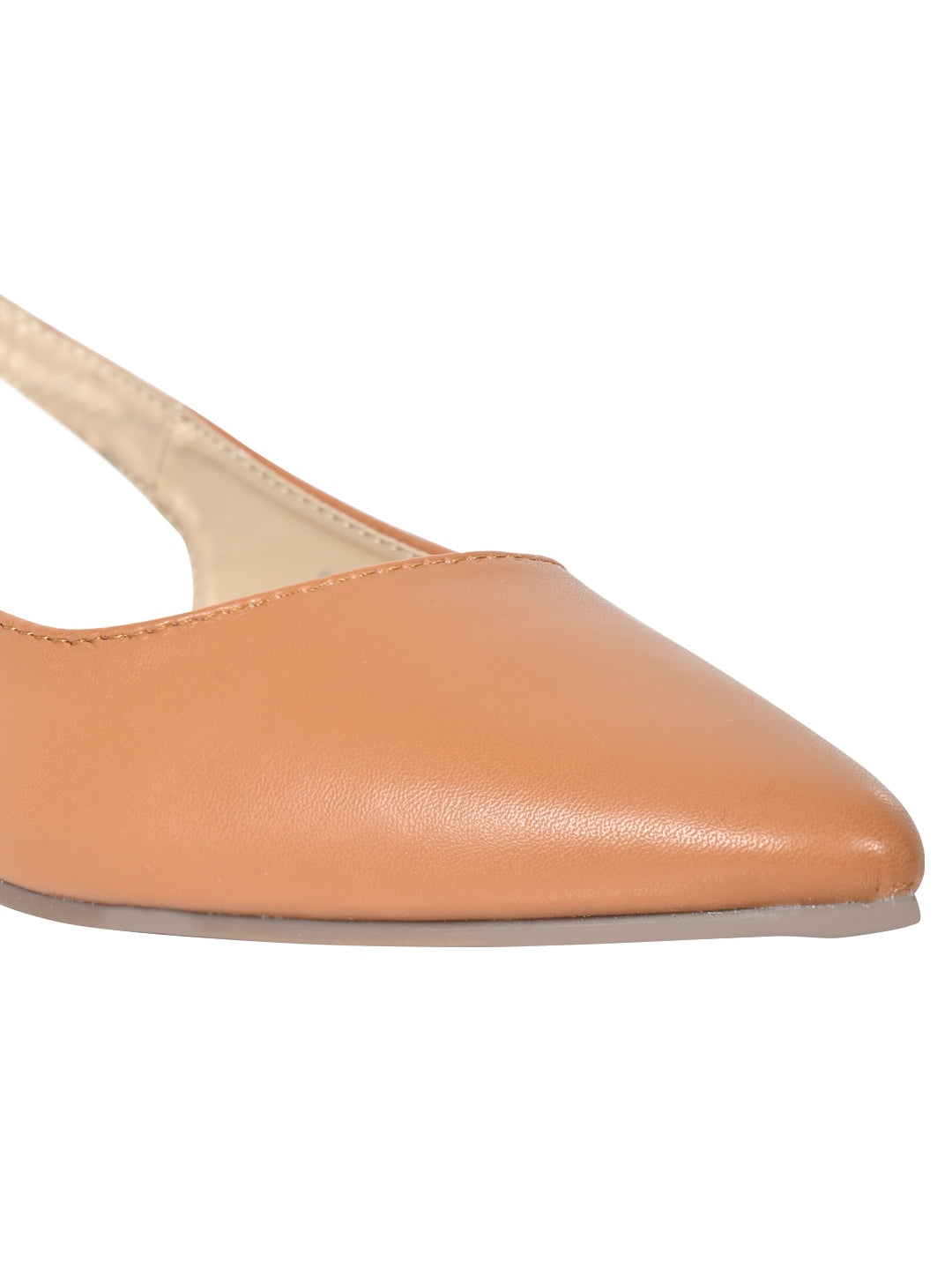 Footwear, Women Footwear, Tan Ballerinas