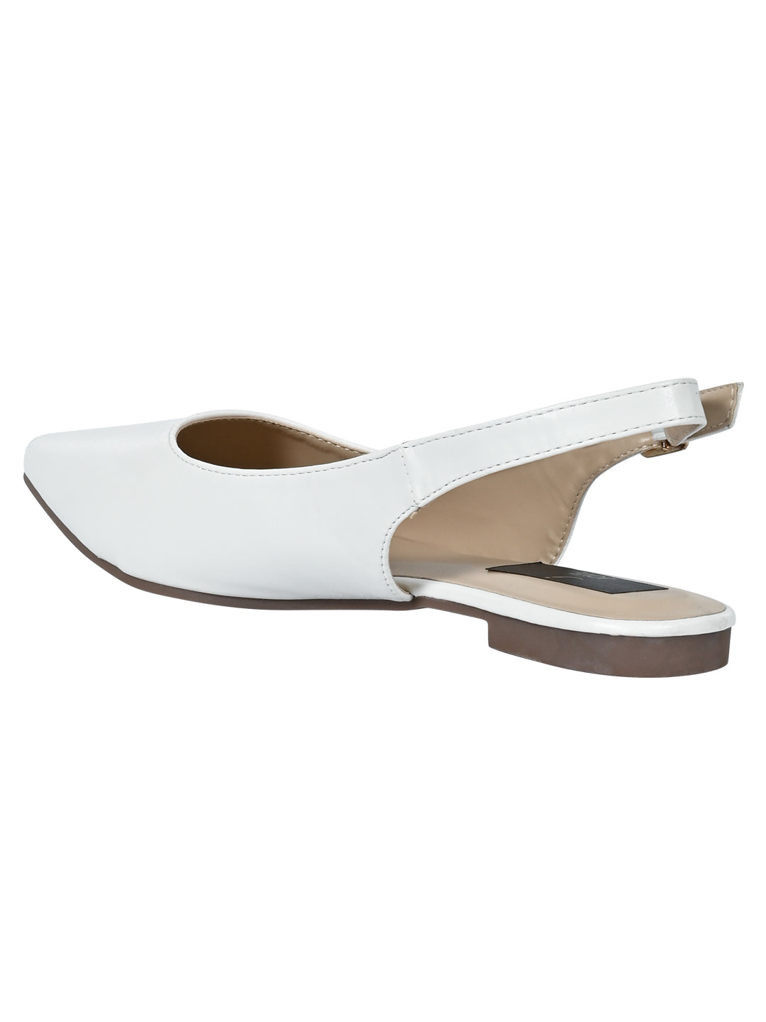 Footwear, Women Footwear, White Ballerinas