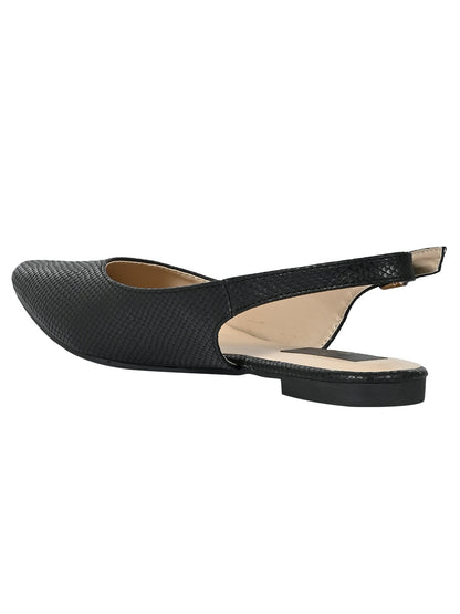 Footwear, Women Footwear, Black Ballerinas