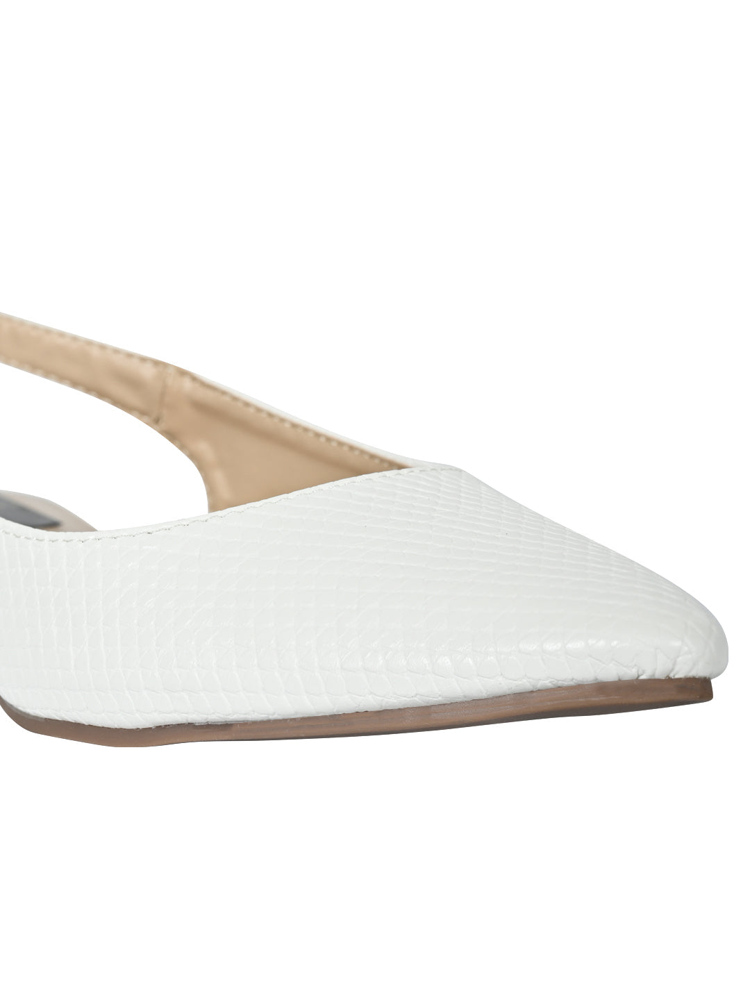 Footwear, Women Footwear, White Ballerinas