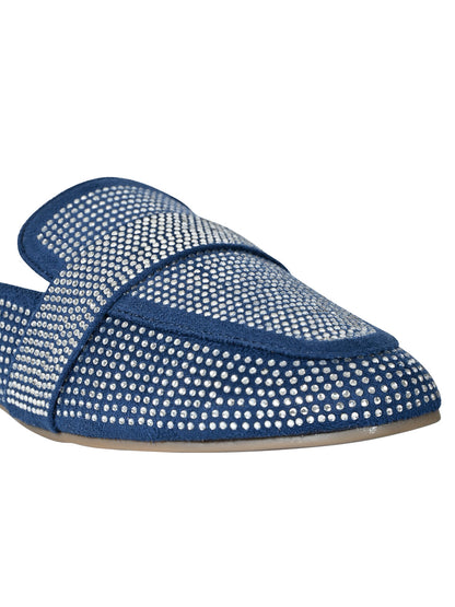 Footwear, Women Footwear, Blue Mules