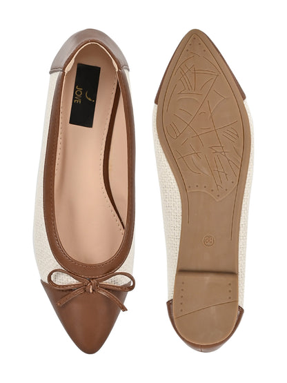 Footwear, Women Footwear, Brown Ballerinas