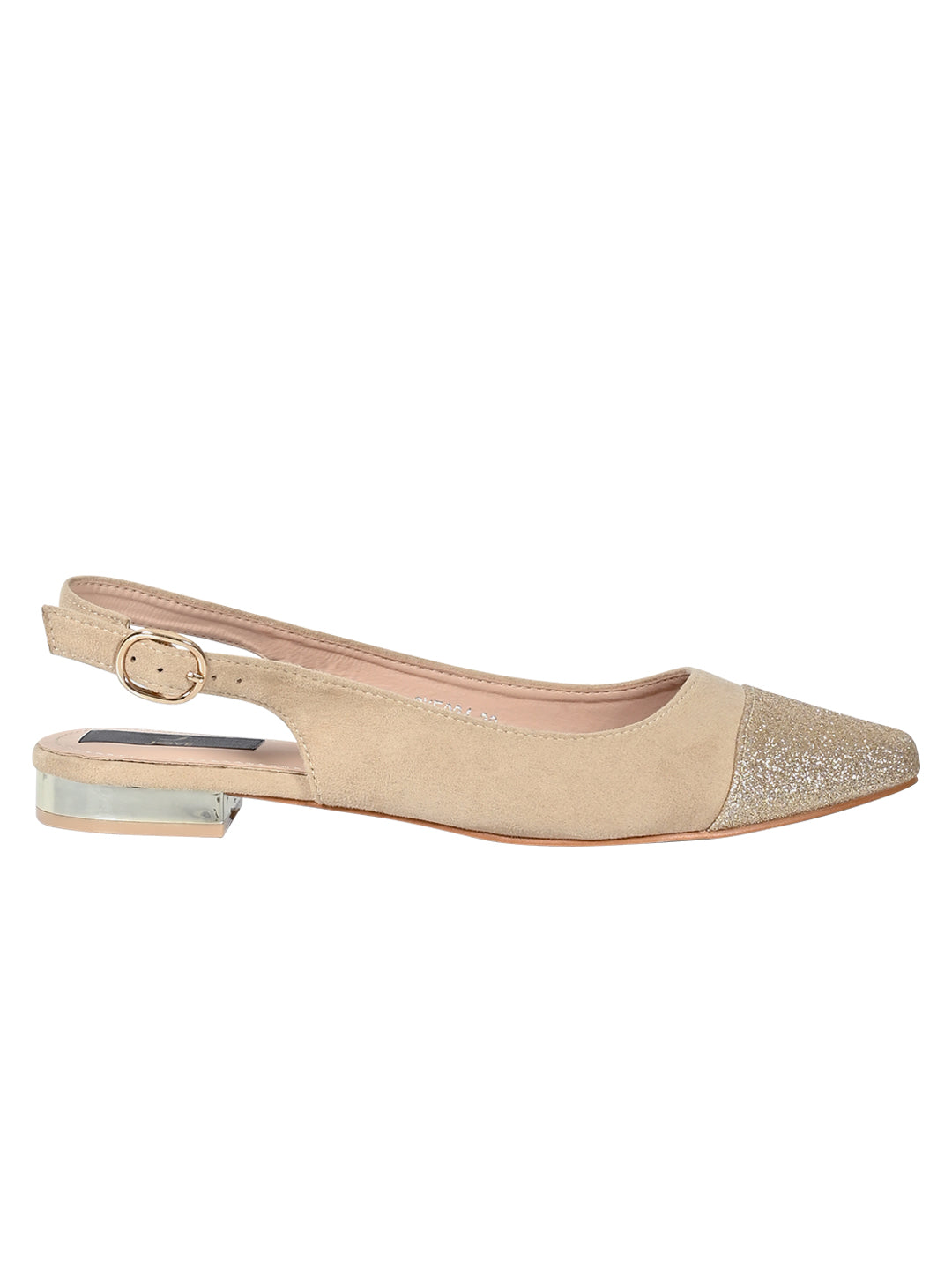 Footwear, Women Footwear, Beige Ballerinas