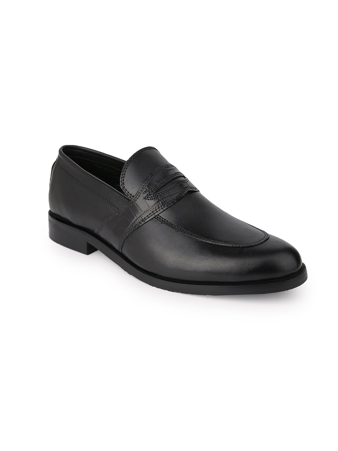 Men, Men Footwear, Black Formal Loafers