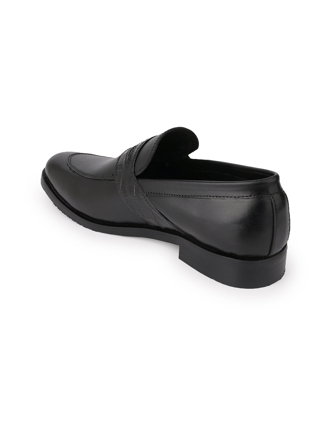 Men, Men Footwear, Black Formal Loafers