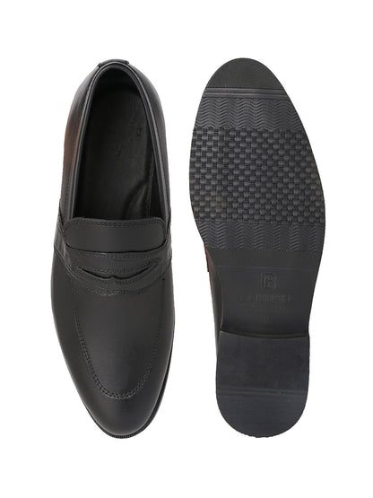 Men, Men Footwear, Black Formal Loafers