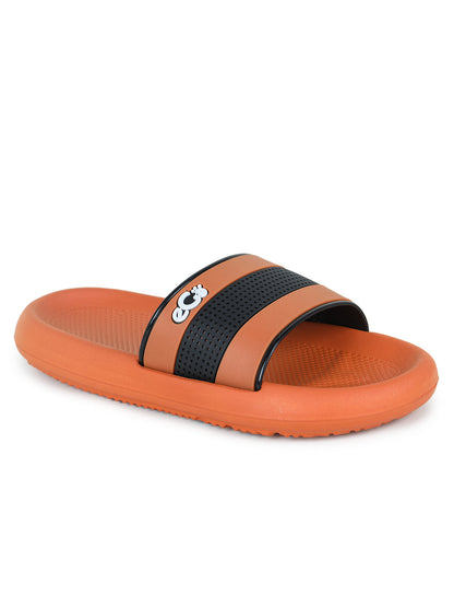 Footwear, Men Footwear, Orange Slides