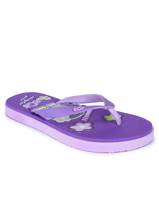 Footwear, Women Footwear, Purple Flip-Flops