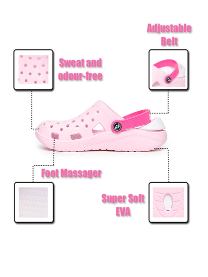 Footwear, Women Footwear, Pink Clogs